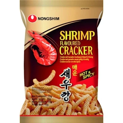 Afbeelding van Nongshim Garnaal Gearomatiseerd Heet en Pittig kraker 75 g