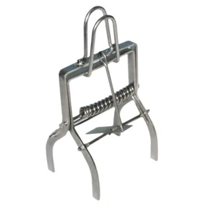 Afbeelding van Holland Animal Care Mollenklem Yankee Junior met handvat One Size Staal Grijs