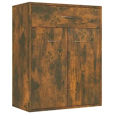 Afbeelding van vidaXL Dressoir, gerookte eik, 60 x 30 75 cm, bewerkt hout
