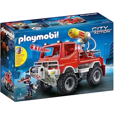 Image de Playmobil City Action 9466 4x4 de pompier avec lance eau