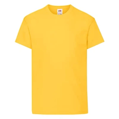 Afbeelding van Fruit of the Loom T shirt met korte mouwen voor heren, Zonnebloem