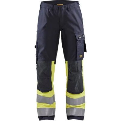 Afbeelding van Blaklader Multinorm dameswerkbroek Inherent met stretch 7187 1512 Marine/High Vis Geel C34