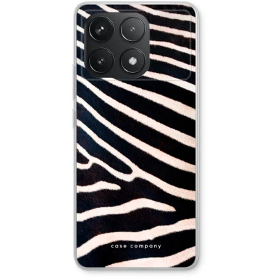 Afbeelding van Case Company® hoesje geschikt voor Xiaomi Redmi K70 Pro Zebra Soft Cover Telefoonhoesje Bescherming aan alle Kanten en Schermrand