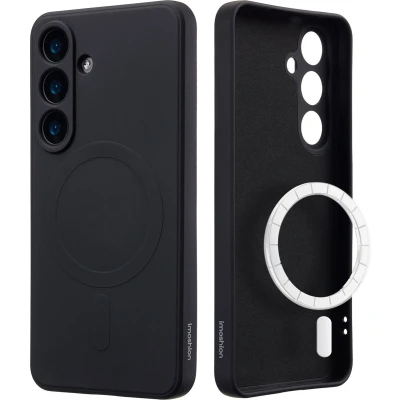 Afbeelding van imoshion Hoesje Geschikt voor Samsung Galaxy S25 Siliconen Color Backcover MagSafe Zwart