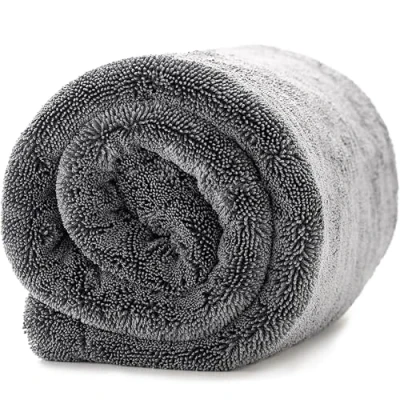 Afbeelding van IVALITY® Autohanddoek XXL 40 x cm, ultra absorberend, 1400 g/m², gedraaide motorhanddoek, pluisvrije en lakvriendelijke microvezeldoek, auto onderhoud