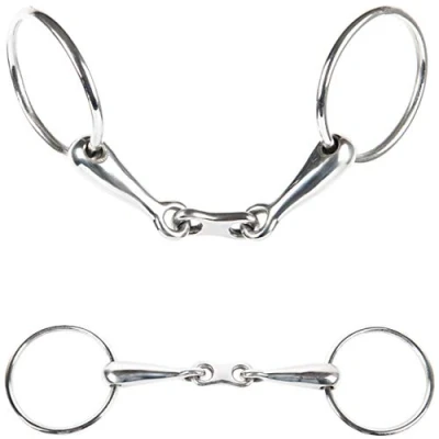 Image de Harry&#039;s Horse Mors de Filet Caoutchouc Double Brisure Flat Link 20mm 12.5