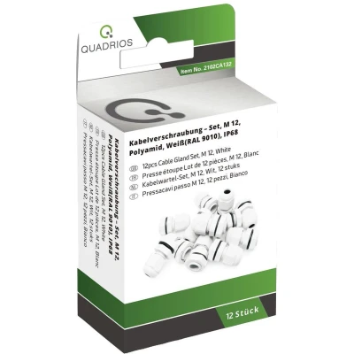 Afbeelding van Quadrios 2102CA132 Wartel assortiment M12 PA66 Wit 1 set(s)