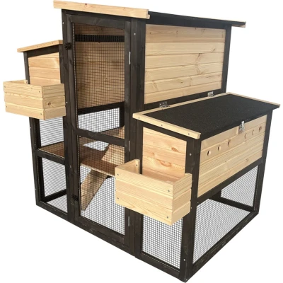 Afbeelding van Duvo+ Woodland Design Kippenhok Cackleberry c. Houtkleurig