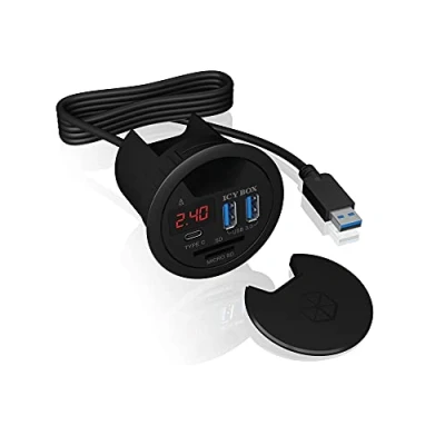 Afbeelding van ICY BOX USB 3.2 Gen 1 hub 3 poorten Zwart