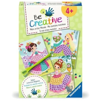 Afbeelding van Ravensburger 25533 BeCreative mozaïek prinsessen knutselset, doe het zelf voor kinderen vanaf 4 jaar