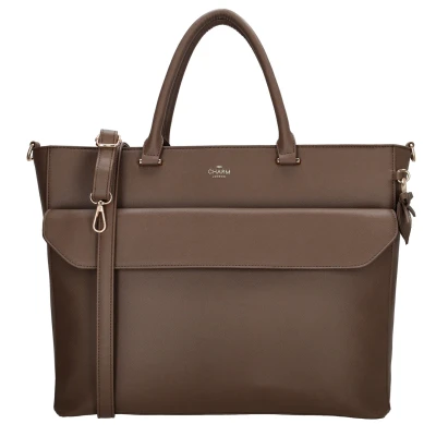 Afbeelding van Charm London Cambridge Laptopbag mocha