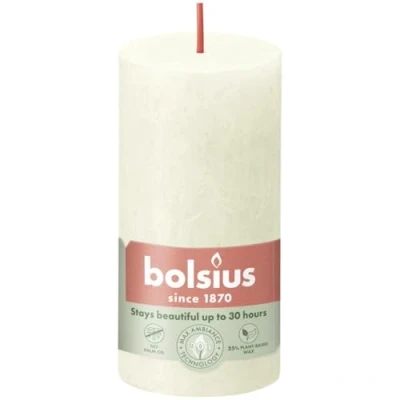 Afbeelding van Bolsius kaars rustiek Soft Pearl 100/50 mm