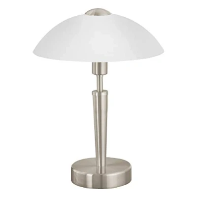 Image de Lampe de table SOLO 1 ampoule nickel satiné