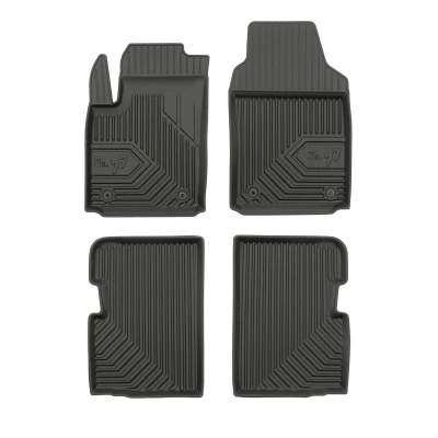 Afbeelding van FROGUM No. 77 77409736 Vloermatset Rubber voor en achter 4 Zwart Op maat gemaakt ABARTH: 500 / 595 695 Hatchback