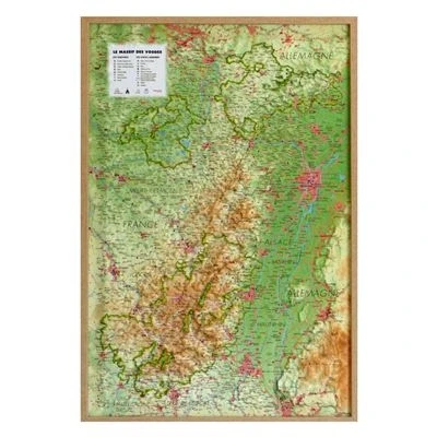 Image de Carte en relief du massif des vosges