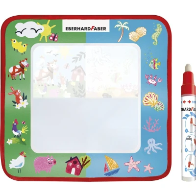 Afbeelding van Eberhard Faber tekenmat Aquafun 32x32cm incl. 1 waterstift EF 524130