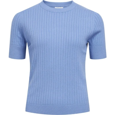 Afbeelding van Object Tshirt basic, Dames, Maat: XS, Cornflower blue