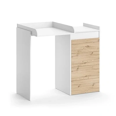Afbeelding van Vicco Wasmachinekast Alf, Wit/Wit, 116 x 98 cm met 4 laden
