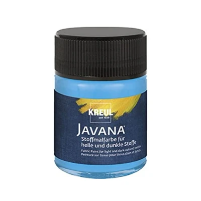 Afbeelding van Javana lichtblauwe textielverf 50ml Voor licht en donker gekleurd textiel