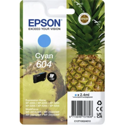 Afbeelding van Epson 604 (C13T10G24010) Inktcartridge Cyaan