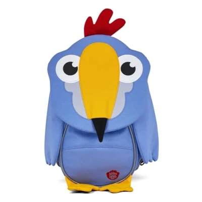 Afbeelding van Affenzahn Kleine kinderrugzak 1 tot 3 jaar van gerecyclede flessen groene kikker (afz nes 001 014) maat 25 cm, Toekan Lavendel