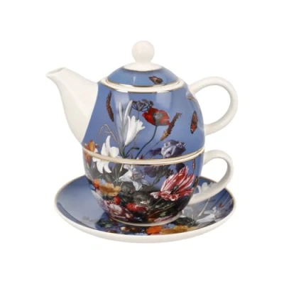 Afbeelding van Goebel Jan Davidsz de Heem Theepot Tea for One Zomerbloemen Porselein theekan 350ml