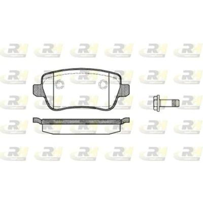 Afbeelding van ROADHOUSE 21178.00 Remblokkenset Achteras Met schroeven, kleeffolie toebehoren