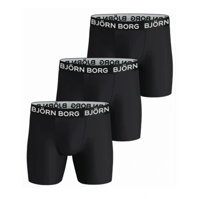 Afbeelding van Björn Borg Performance 3 PACK Onderbroeken, Heren, Maat: Large, Black