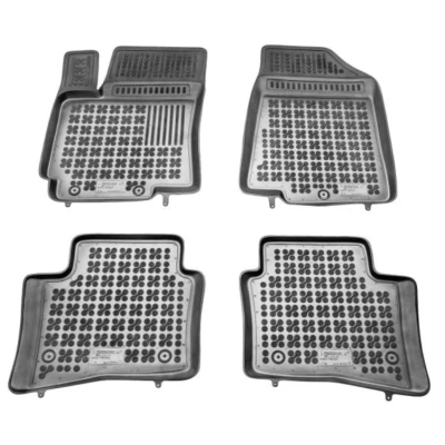 Afbeelding van REZAW PLAST 201014 Vloermatset Rubber voor en achter zwart KIA: RIO 3