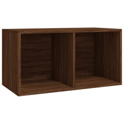 Afbeelding van vidaXL Opbergdoos van vinyl, eiken, bruin, 71 x 34 36 cm