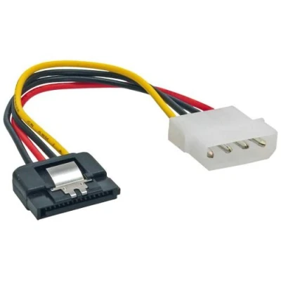 Image de Câble adaptateur d&#039;électricité SATA, InLine®, 1x 5,25 fem. à 15pin SATA mâle