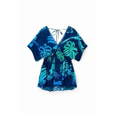 Afbeelding van Desigual VEST KO Samui Jurk, Dames, Maat: XL, Navy