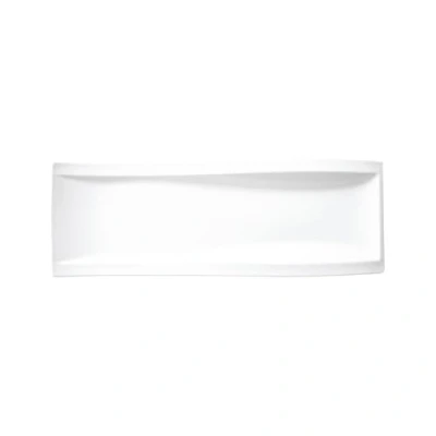 Afbeelding van Villeroy &amp; Boch NewWave porseleinen bord, 42 x 15 cm, wit