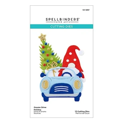 Afbeelding van Spellbinders Gnome Drive Holiday Etched Dies (S4 1297)