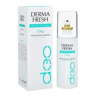 Afbeelding van Dermafresh Pelle Normale Dry Deodorant Spray met kruidige geur, 100 ml