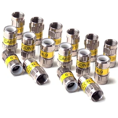 Afbeelding van Cabelcon 16 stuks F 56 4.9 Self Install compressie gele RG6/7 mm NiTin