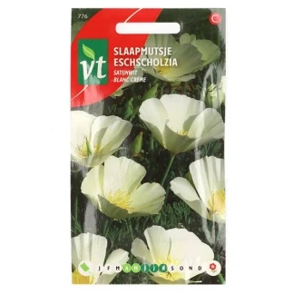 Afbeelding van Slaapmutsje &#039;Satijnwit&#039; Zaden Betoverend Witte Bloemen voor Tuin en Border