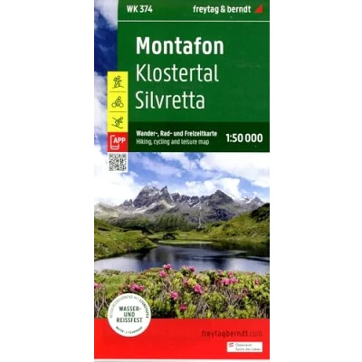 Afbeelding van Wander Rad Freizeitkarte Montafon Klostertal Silvretta