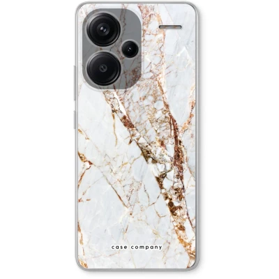 Afbeelding van Case Company® hoesje geschikt voor Xiaomi Redmi Note 13 Pro plus Goud marmer Soft Cover Telefoonhoesje Bescherming aan alle Kanten en Schermrand
