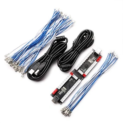 Afbeelding van BEYEE 2 Player Zero Delay USB Encoder naar Arcade Joystick en knoppen, voor PC, MAME, Windows Raspberry Pi (2pin + 4,8 mm)