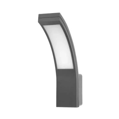 Afbeelding van Adviti PIRYT Led wandlamp voor buiten, 10 W, 800 lm, IP54, 4000 K, modern design, waterdicht (grijs)