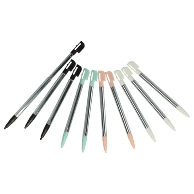Afbeelding van vhbw 10 x invoerpennen, compatibel met Nintendo DSi, DSi XL, 2DS, DS Lite spelconsole, 9,6 12,8 cm, uitbreidbaar
