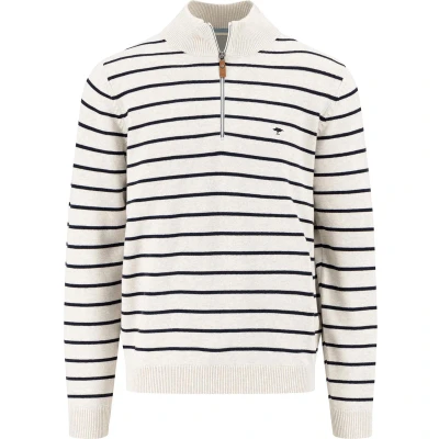 Afbeelding van FynchHatton Trui Half Zip Troyer Gebroken wit M