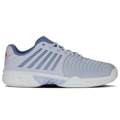 Afbeelding van K SWISS Express Light Tennisschoenen voor kleibanen, Heren, Maat: 44.5, Arctic ice infinity scarlet ibis Textiel