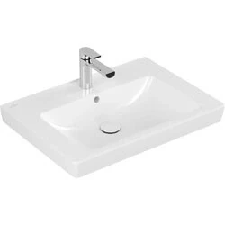 Afbeelding van Villeroy &amp; Boch Subway 2.0 meubelwastafel wit ceramic+ (65 x 47 cm) 1