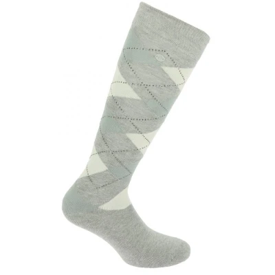 Image de EQUITHÈME Chaussettes Girly Gris Bleu Clair 39 41