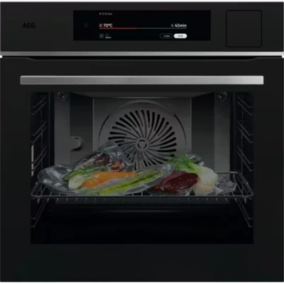 Afbeelding van AEG TP9SB831AT 9000 Inbouw Combi Hetelucht En Stoomoven Zwart solo oven Inhoud: 70 Liter Nishoogte (3) 59 cm