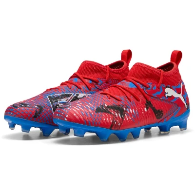 Afbeelding van PUMA FUTURE 8 MATCH PLAYMAKERS FG/AG voetbalschoenen, Blauw/Zwart/Rood, Maat 29