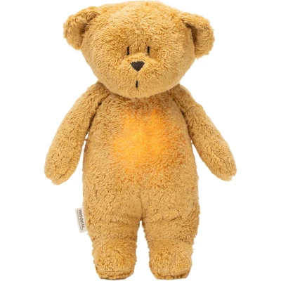 Afbeelding van Moonie 2.0 next gen knuffelbeer met nachtlamp en geluid honey natur 28 cm