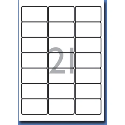 Afbeelding van Decadry Etiketten / Labels 63.5 x 38.1mm 100 vel